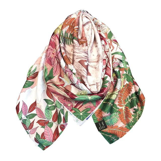 【春回大地】双面缎真丝大方巾高端送礼桑蚕丝丝巾披肩围巾女