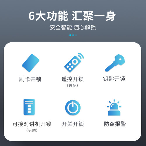 罗帝斯电控门锁电子锁系统电动楼宇一体机智能家用电机门禁刷卡锁 - 图1