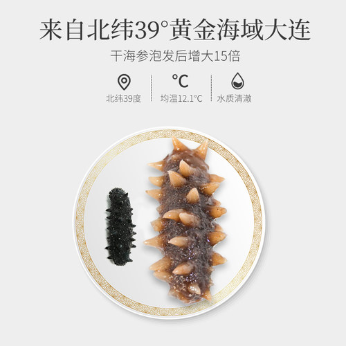 山海岛大连淡干海参干货50克深海渗 辽刺参礼盒非即食海参 - 图2