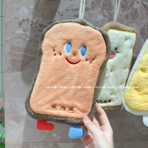 Мультяшное быстросохнущее коралловое полотенце, носовой платок, увеличенная толщина, хорошо впитывает воду