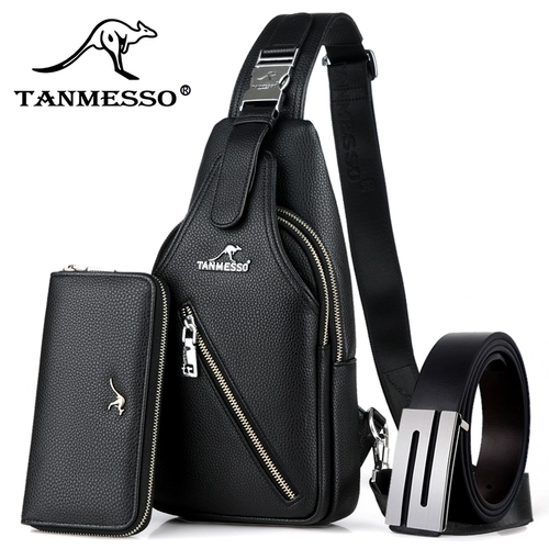 tanmesso Мужская нагрудная сумка, поясная сумка, сумка на одно плечо, водонепроницаемая сумка для отдыха, рюкзак, в корейском стиле