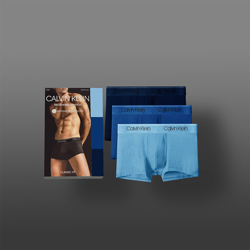 美国calvin klein男士ck四角裤头 pop海外内裤