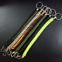 Glengthened anti-lose hand electric rope handwoven umbrella rope waist hanging rope key chain EDC multifunction key buckle hanging rope