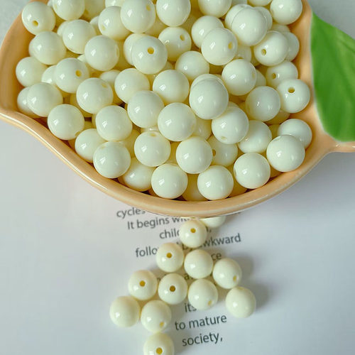 亚克力彩色糖果珠10mm直孔彩虹珠diy儿童串珠手机链手链项链材料 - 图3