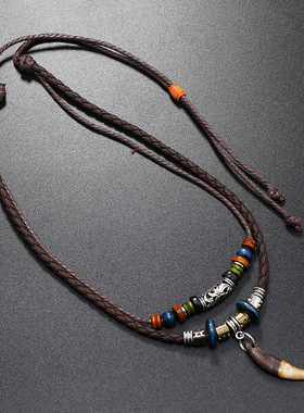 民族风百搭吊坠项链复古