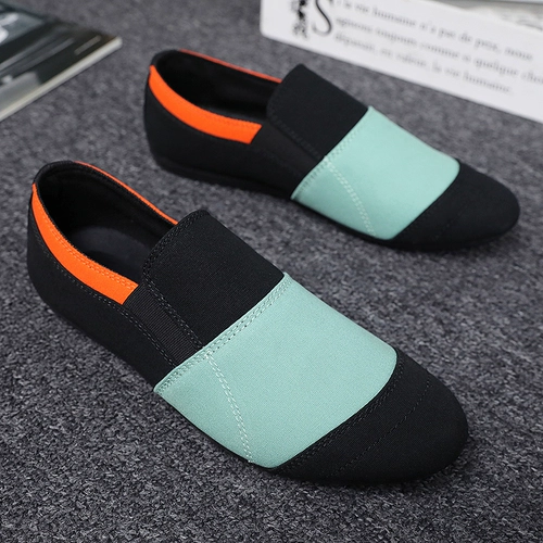 Универсальная летняя тканевая дышащая трендовая повседневная обувь, в корейском стиле