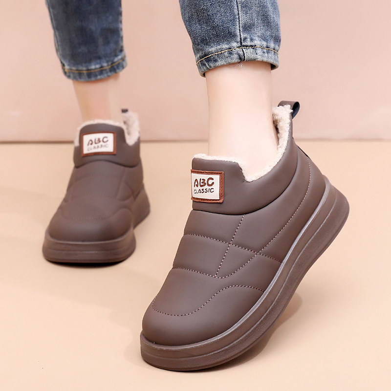 冬季新款加绒保暖棉鞋时尚雪地靴防寒防风老北京棉鞋女妈妈鞋厚底,淘宝优惠券,粉丝福利购,淘宝优惠卷