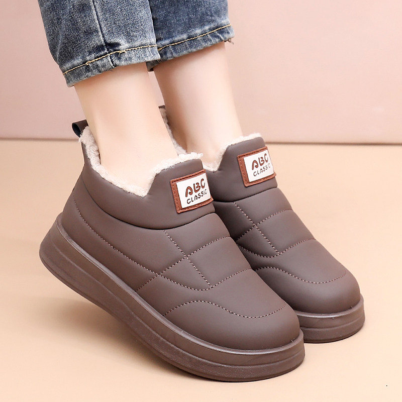 冬季新款加绒保暖棉鞋时尚雪地靴防寒防风老北京棉鞋女妈妈鞋厚底,淘宝优惠券,粉丝福利购,淘宝优惠卷