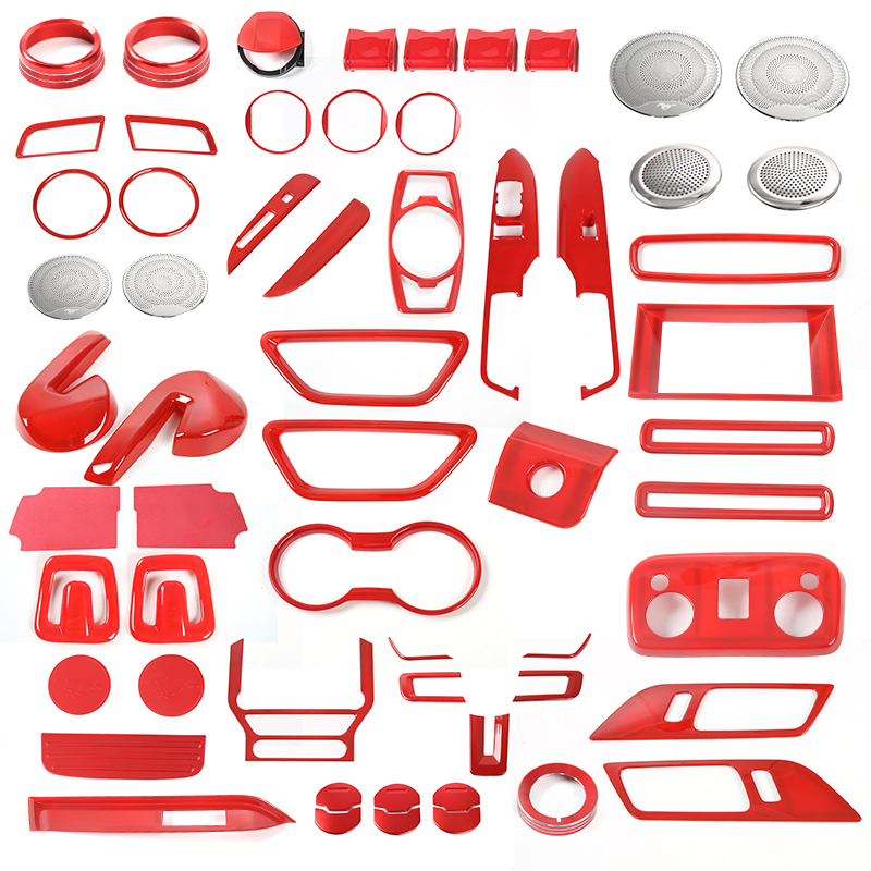 适用于福特野马mustang内饰改装中控台换挡方向盘装饰配件出风口 - 图3