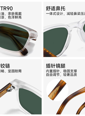 Yellowstone黄石同款男复古方框高级感偏光墨镜太阳镜穿搭周边