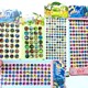 Children's crystal sticker boy shiny diamond gem paste dinosaur 3D small pattern decorative masonry sticker