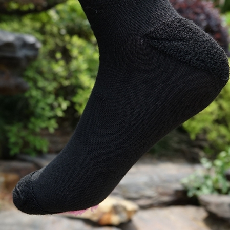 官网16美刀!美国汉斯外贸夏季薄拉毛女袜中筒户外登山打球健身袜 - 图0