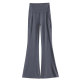Double pocket micro-flared shark pants for women's outer wear 2025 new style