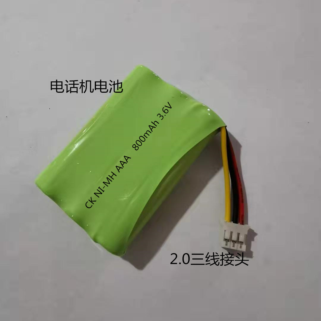 镍氢7号子母电话机应急灯NI-MH AAA600 800mAh 2.4V 3.6V充电电池 - 图2