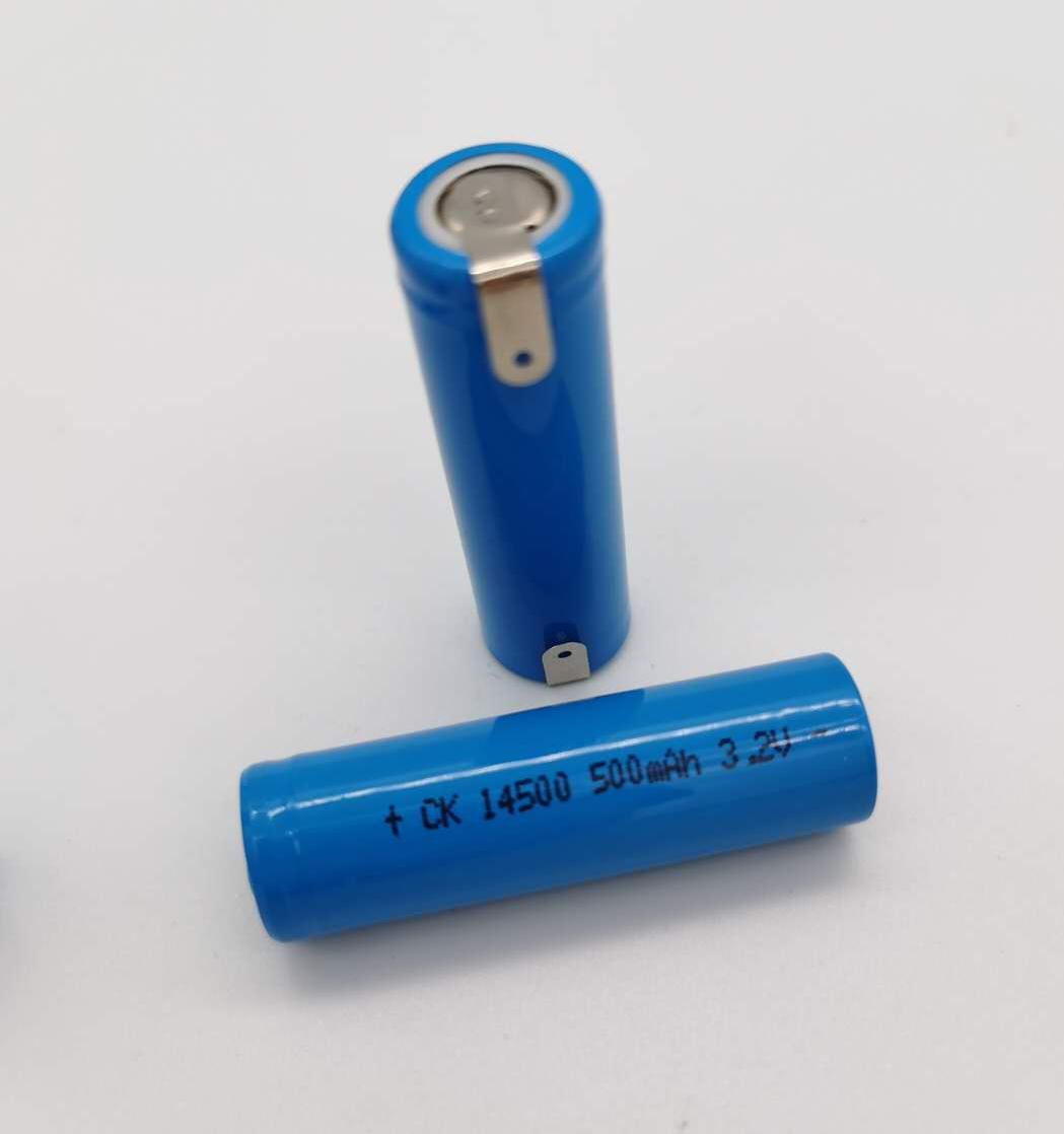 创科14500磷酸铁锂电池5号14500 3.2V 500 1000mAh ETC充电锂电池 - 图2