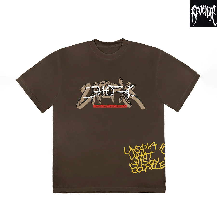 Travis Scott Utopia l Tee 乌托邦联名款火焰猎狗短袖 - 图0