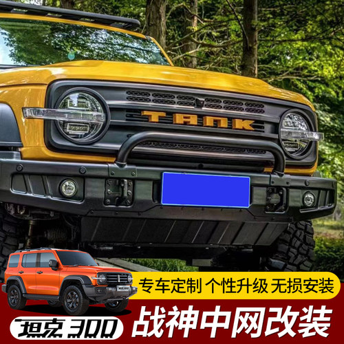 专用于坦克300战神中网前脸格栅个性TANK车标装饰件改装外观配件 - 图0