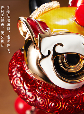 合金祝福新中式客厅珐琅彩