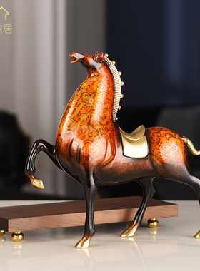 桃圆家居黄铜新中式办公室