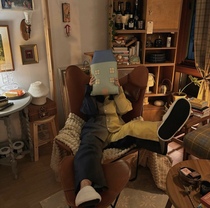 South Korea Straight Postal Ins Bloggers Mushroom House Apple Sofa Decoration Lean to Pillow Bedroom Bedside Decorated Dolls