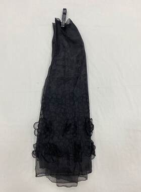 优质双边立体玻璃纱绣花布料