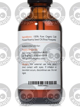 Pure Unrefined & Cold Pressed Rosehip Oil by Teddie Organics