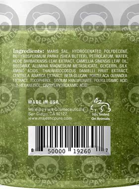Majestic Pure Matcha Green Tea Scrub, Mentha Piperita Oil