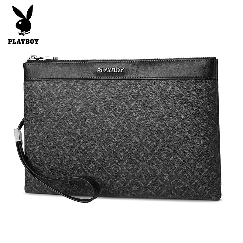 花花公子新款男士真皮长款手抓卡包 花花公子箱包男士包袋