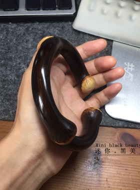 多节木质藤镯粗款黑藤毕业款原创