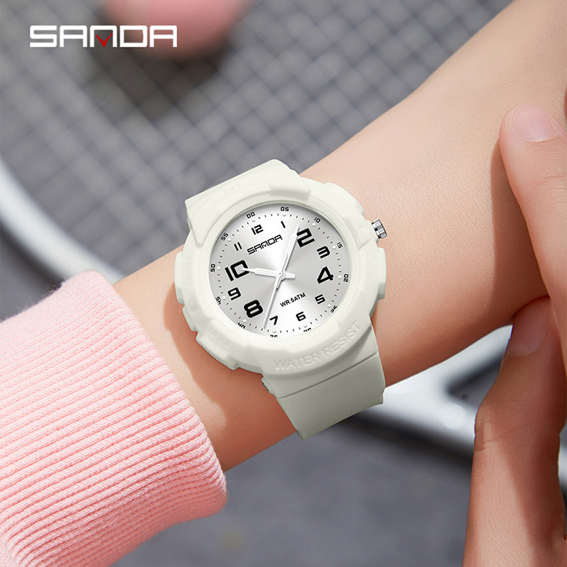 三达新款女生中高考考试户外运动指针圆盘初高中学生个性石英腕表,淘宝优惠券,粉丝福利购,淘宝优惠卷