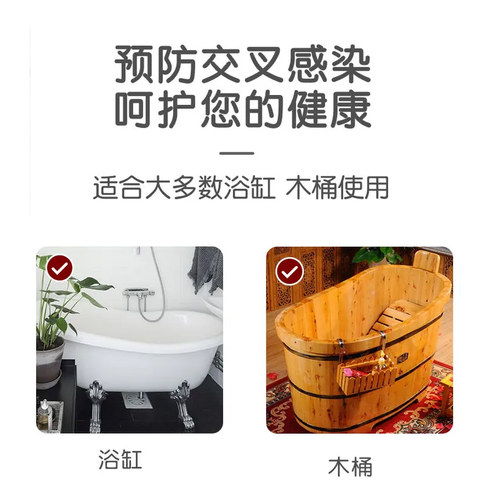 一次性泡澡袋加厚浴缸套洗澡木桶袋旅行家庭酒店浴袋洗浴泡泡足浴 - 图2