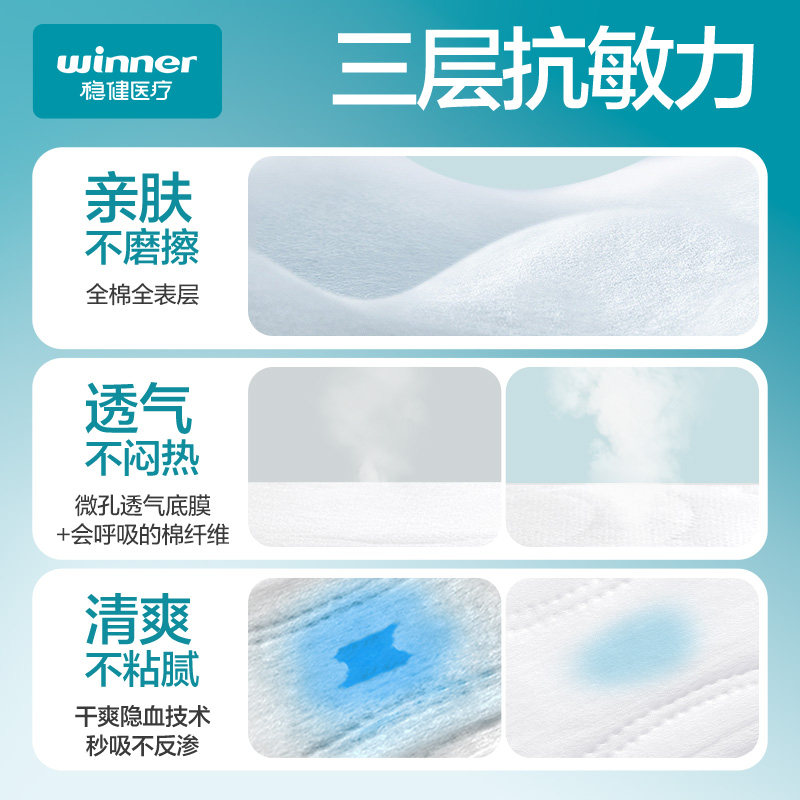 稳健二类械字号灭菌无菌医用护理垫全棉非姨妈巾卫生巾医用垫巾,淘宝优惠券,粉丝福利购,淘宝优惠卷