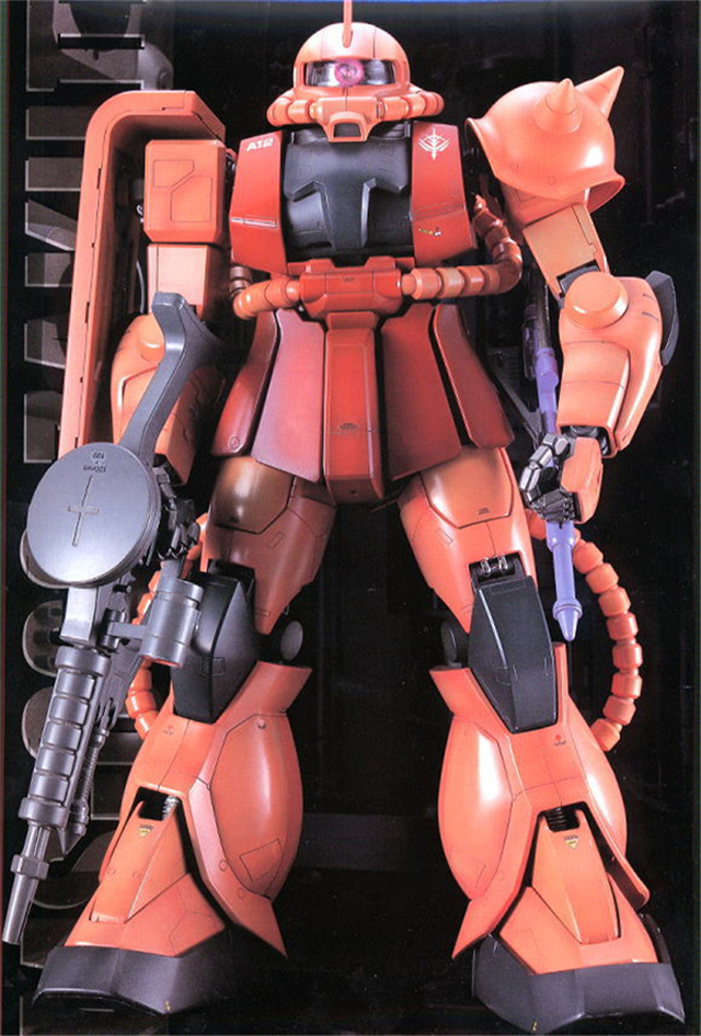 万代 PG 1/60 Char's ZakuⅡ MS-06S夏亚专用红色扎古II绿扎古-图0