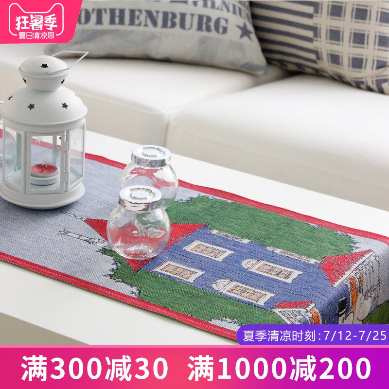 瑞典ekelund姆明moomin桌旗北歐全棉可愛兒童卡通動漫桌墊餐墊