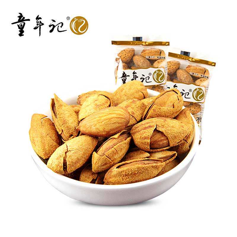【童年记_巴旦木500g】独立小包坚果 童年记食品杏仁/巴旦木