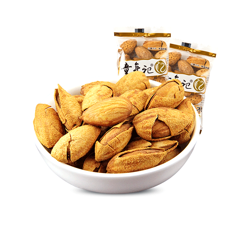 【童年记_巴旦木500g】独立小包坚果 童年记食品杏仁/巴旦木