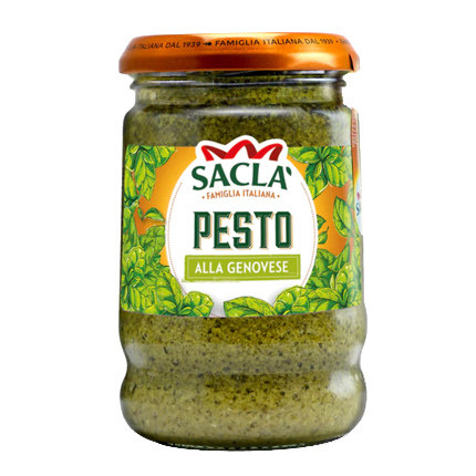 现货意大利原装Sacla 萨克拉意面酱派斯托经典罗勒意粉酱青酱190g - 图3