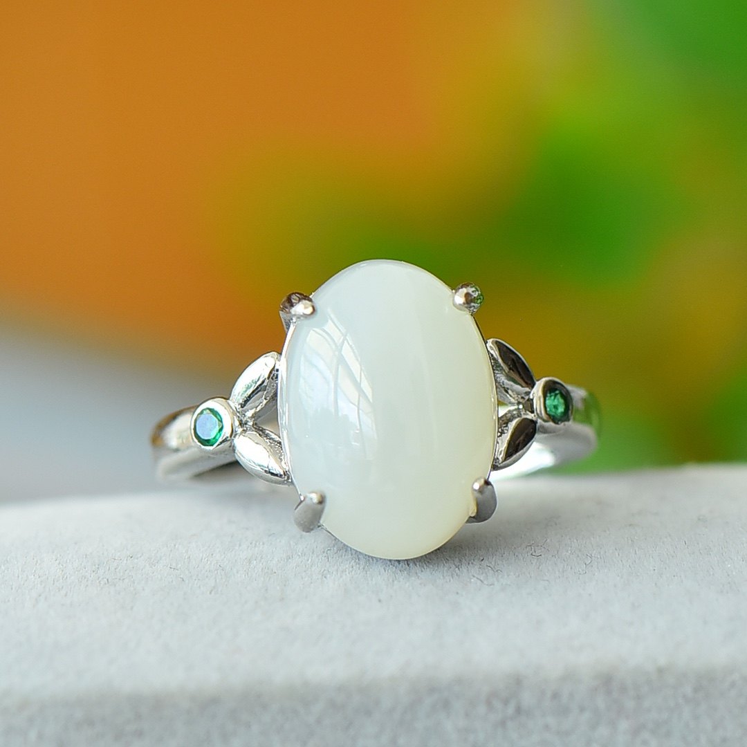 和田玉白玉时尚戒指女指环永不掉色,淘宝优惠券,粉丝福利购,淘宝优惠卷