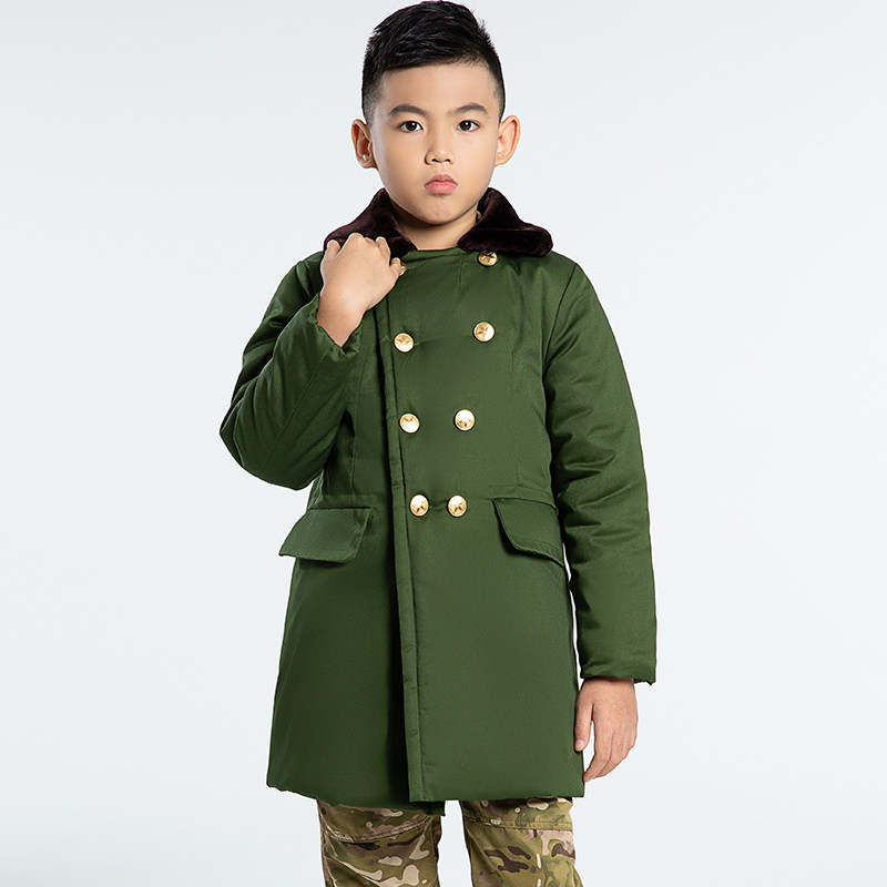 东北儿童军棉大衣防寒保暖网红宝宝棉袄冬季男女童中长款加厚外套,淘宝优惠券,粉丝福利购,淘宝优惠卷