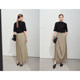 Amii2025 spring new style elegant commuting no-iron anti-wrinkle asymmetric patch skirt women's A-line skirt long skirt