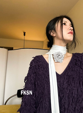 花朵可华丽可混搭项链绑带