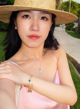 吐司奶酪星星纯银项链