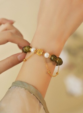 新款中式女莲花古风超仙手链