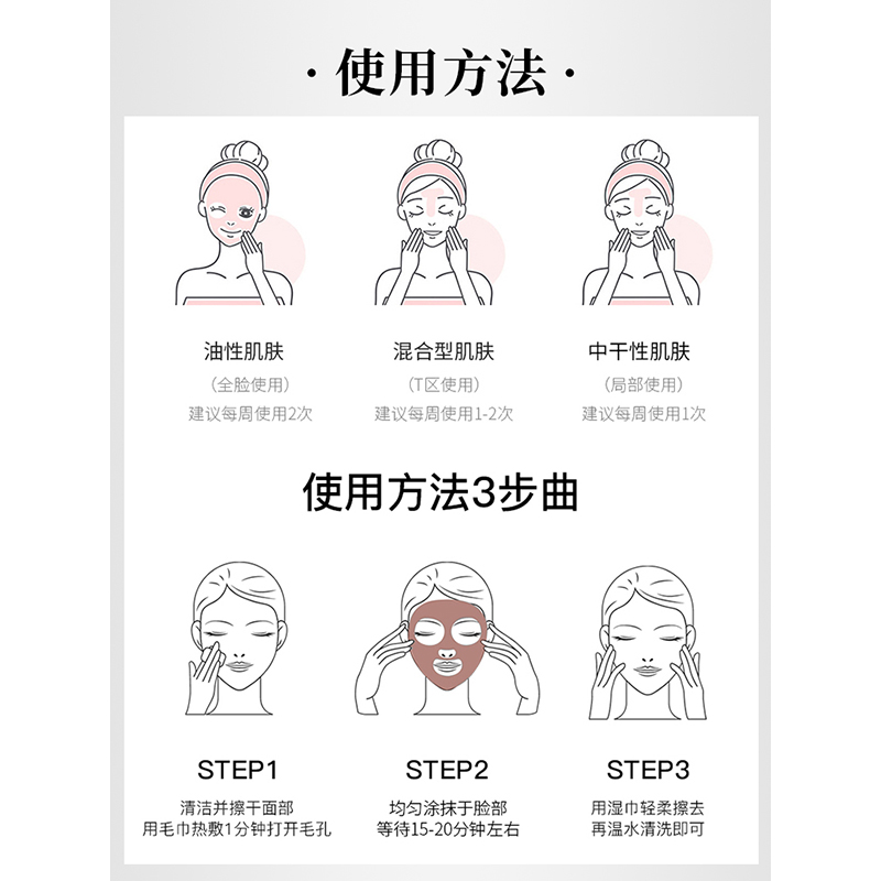 韩国GIK泥膜高山岭火山泥涂抹面膜收缩毛孔清洁补水提亮紧致保湿 - 图2