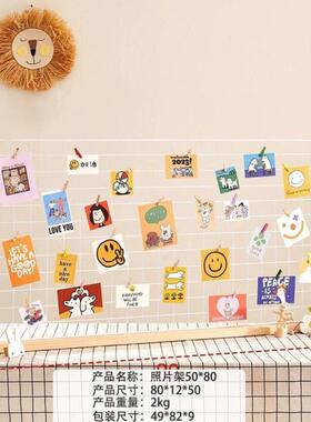 钥匙扣展示架实木带钩首饰展示架小饰品挂架挂钩耳环展示架手链.