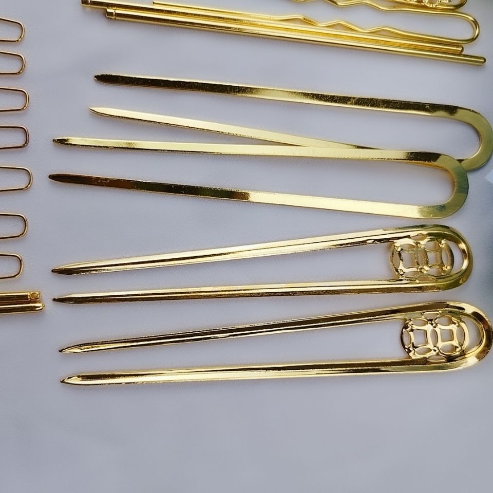 30个9.9包邮多款铁发簪主体簪子古风头饰DIY发梳发钗簪子材料配件 - 图1