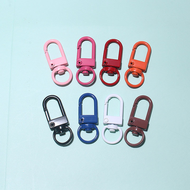 49现货烤漆锌合金钥匙扣diy饰品配件玩偶挂扣diy配件 喷漆3分门扣,淘宝优惠券,粉丝福利购,淘宝优惠卷