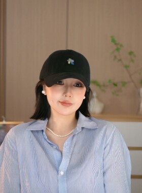 2025新款软顶云朵刺绣棒球帽运动男女加深显脸小百搭大头围帽子