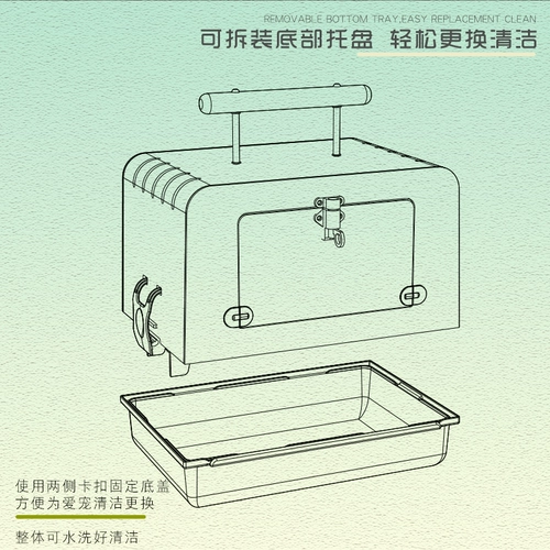 Хомять с прозрачной клеткой Акриловой анти -бийт -карликовой гнездо Golden Kalie Totoro Special Cage Portable Product