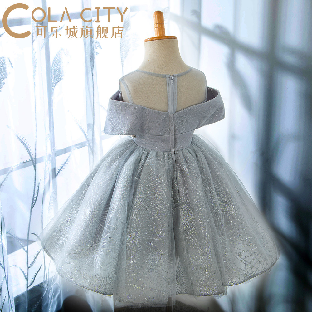 女孩洋气礼服公主裙女童蓬蓬纱短裙儿童宝宝生日婚纱小伴娘主持服,淘宝优惠券,粉丝福利购,淘宝优惠卷